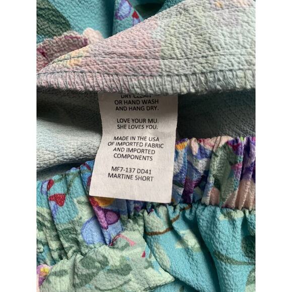 Show Me Your Mumu Martine Shorts in Multicolor Size XS Floral Print Textured - Picture 4 of 4